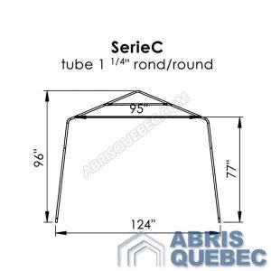 Arche d'une structure d'abri SerieC Harnois
