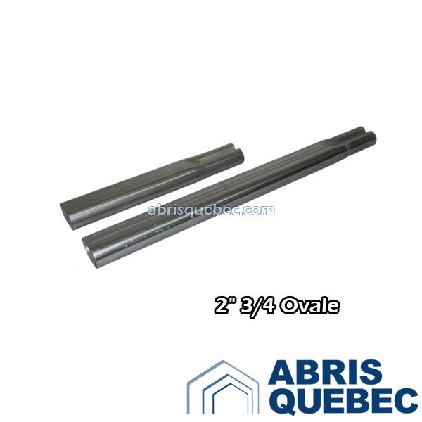 Extension abri d'auto | Ovale 2 pouce et trois quart | 2 3/4