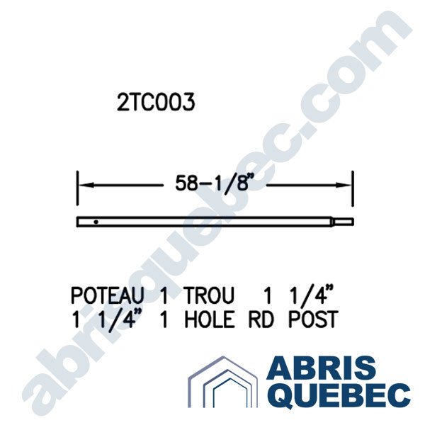 Pièce pour abri auto : 2TC003