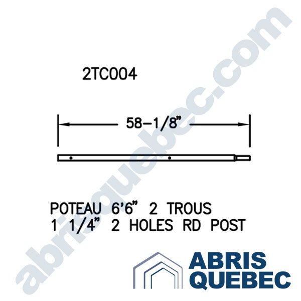 Pièce pour abri auto : 2TC004