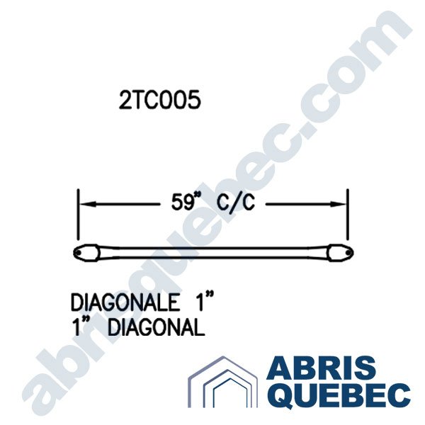 Pièce pour abri auto : 2TC005