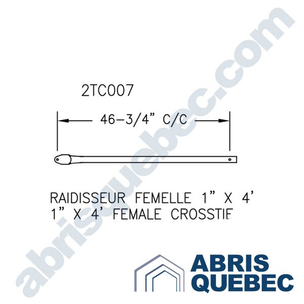 Pièce pour abri auto : 2TC007