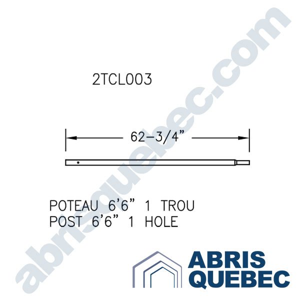 Pièce pour abri auto : 2TCL003