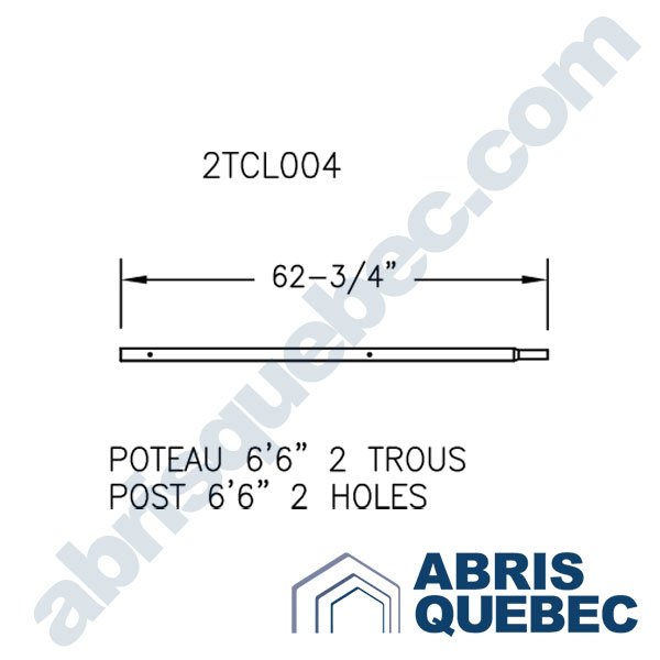 Pièce pour abri auto : 2TCL004