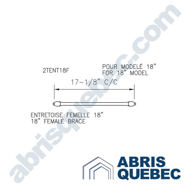 Pièce pour abri auto : 2TENT18F