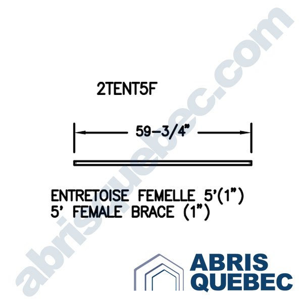 Pièce pour abri auto : 2TENT5F