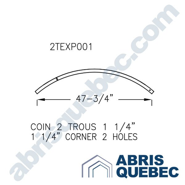 Pièce pour abri auto : 2TEXP001