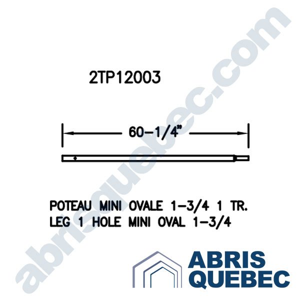Pièce pour abri auto : 2TP12003