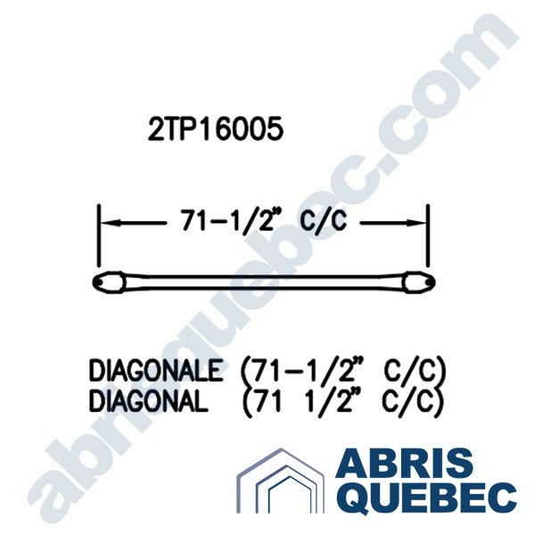 Pièce pour abri auto : 2TP16005