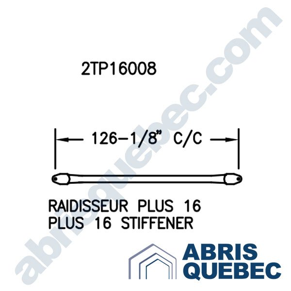 Pièce pour abri auto : 2TP16008