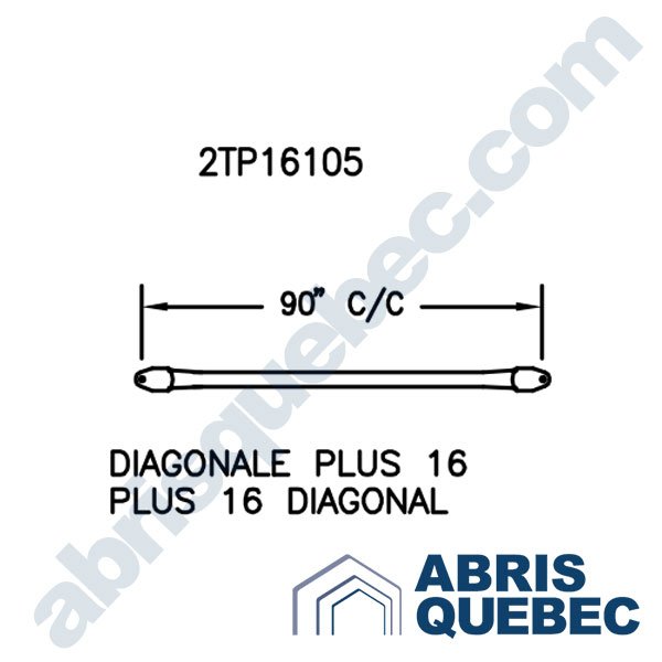 Pièce pour abri auto : 2TP16105