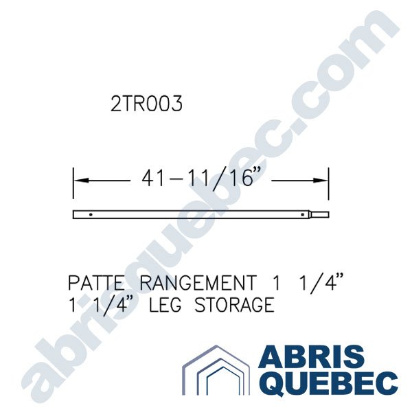 Pièce pour abri auto : 2TR003