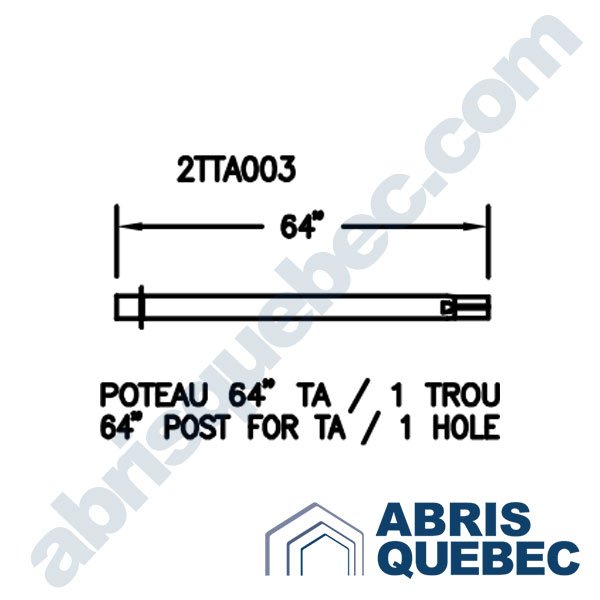Pièce pour abri auto : 2TTA003