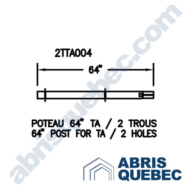 Pièce pour abri auto : 2TTA004