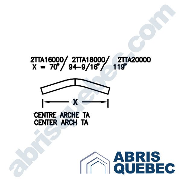 Pièce pour abri auto : 2TTA16000, 2TTA18000, 2TTA20000