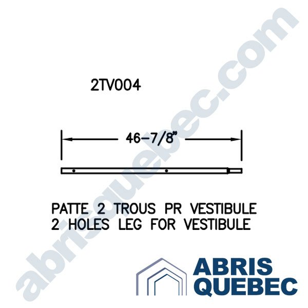Pièce pour abri auto : 2TV004