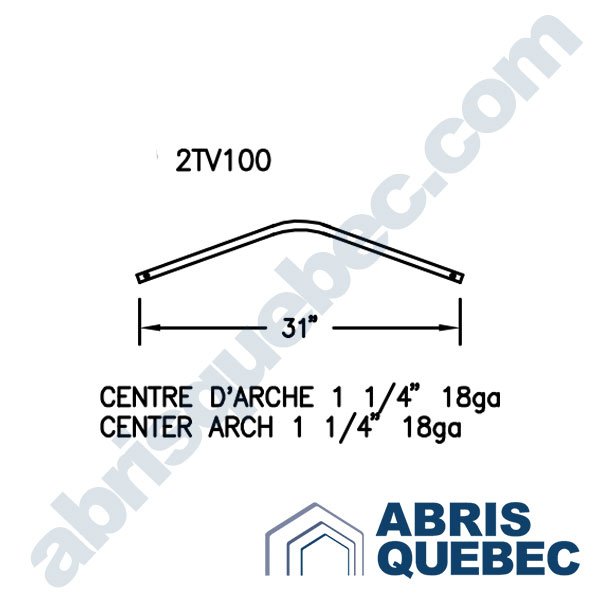 Pièce pour abri auto : 2TV100