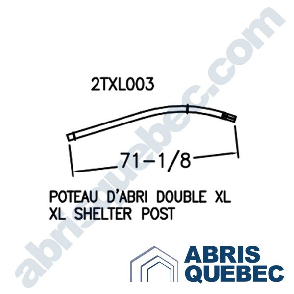Pièce pour abri auto : 2TXL003