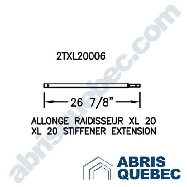 Pièce pour abri auto : 2TXL20006