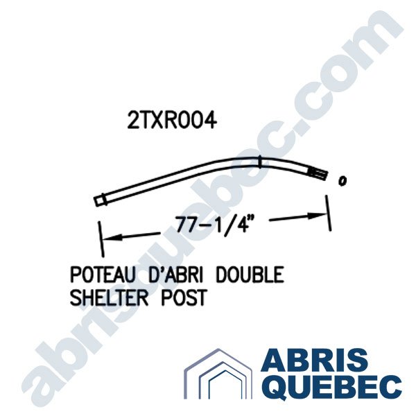 Pièce pour abri auto : 2TXR004