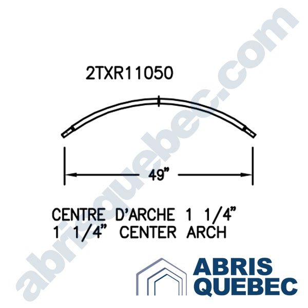 Pièce pour abri auto : 2TXR11050