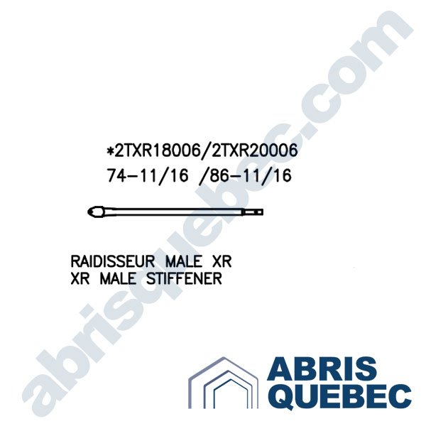 Pièce pour abri auto : 2TXR18006, 2TXR20006
