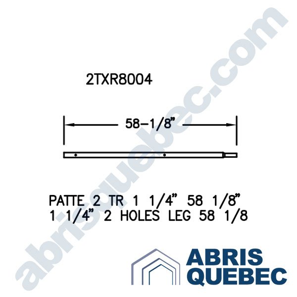 Pièce pour abri auto : 2TXR8004