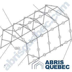 Structure de l'abri Classique Harnois