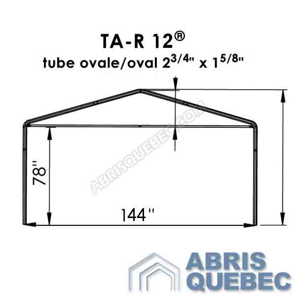 Arche d'une structure d'abri TA-R 12 Harnois